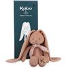 KALOO - Lapinoo - Doudou Coniglio - Peluche in Velluto a Coste per Neonato - 35 cm - Colore Terracotta - Materiale Ultra Morbido - Confezione Regalo - dalla Nascita, K972201