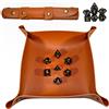 POWER BEAST Dungeon Tavola Dadi, Vassoio con Set di Dadi, +7 Pezzi Dadi Inclusi, D&D, Dungeons And Dragons, DND, Rpg, Giochi di Ruolo. Borsa Porta Dadi.