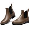 DREAM PAIRS Stivali da Pioggia Donna Chelsea Wellington Rain boots Impermeabili Stivaletti Elastico Outdoor Ankle Boot,Size 40,GIALLO,SDRB2201W-E