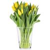 TREND FOR HOME Alyssa Vaso per Fiori in Vetro - Vasi Trasparenti per Orchidee e Tulipani, ⌀ 14.2 cm, Moderni per Decorazioni Casa