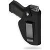 ZONSUSE Fondina Universale IWB, Fondina per Pistola Nascosta, Fondina Tattica per Pancake in Pelle PU per Pistola per Uomo/Donna, Compatibile con Glock 17/19/23, Beretta 92 fs (Senza Tasca Porta-mag)