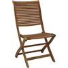 MIlani Home MULIER - sedia da giardino pieghevole in legno massiccio di acacia