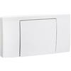 Cornat Piastra di azionamento VWC15/VWC19/WEK - Bianco - Plastica - con pulsante Start/Stop - Include bullone di azionamento/piastra di comando WC/Pulsante di scarico WC / APV100