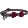 Rosewood Collare per Gatti con Fiocco Bordeaux