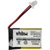 vhbw batteria sostituisce Plantronics 84479-01, 86180-01 per auricolari cuffie wireless (140mAh, 3,7V, Li-Poly)