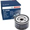 Bosch P3336 - Filtro Olio | Compatibile con: ALFA ROMEO 156, 156 Sportwagon, GT, GTV, SPIDER, ALPINE A310, DACIA DOKKER Express Kasten/Großraumlimousine