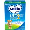 Mellin 2 nuova formula latte di proseguimento in polvere 700g dal 6° mese