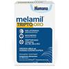 Melamil Humana Melamil Tripto Oro contribuisce a prendere sonno 24 bustine gusto fragola