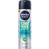 Nivea Men Cool Kick Fresh Deodorante Spray 150ml Antitraspirante Per 48h Di Freschezza