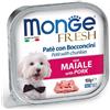 Monge Fresh Paté Bocconcini Con Maiale Cibo Umido Per Cani Adulti 100g