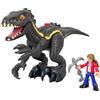 Fisher-Price Imaginext, Jurassic World- Indoraptor e Maisie, Set con Dinosauro e Personaggio, Giocattolo per Bambini 3+Anni, GKL51