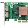 QNAP QNAP QXG-2G2T-I225 - Adattatore di rete - PCIe 2.0 x2 profilo basso - 2.5GBase-T x 2 - per QNAP QGD-1600, TS-1232, 1253, 251, 253, 432, 453, 653, 832, 853, h1283, h977, TVS-672, 872 QXG-2G2T-I225