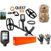 Quest Metal detector + Salva piastra - X5 (Adventure pack)