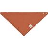 LÄSSIG Baby Kids Muslin GOTS Certified Gauze Triangle Bib in cotone con bottone a pressione a doppio strato/Bandana rust