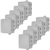 REV Ritter 0518429777 - Scatola di derivazione senza morsettiera, IP54, 10 pezzi, 75 x 75 mm