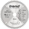 Trend Lama per sega CraftPro TCT, diametro 165 mm x 20 mm alesaggio x 60 denti, punta in carburo di tungsteno,CSB/16560