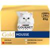 Gourmet Purina Gourmet Gold Mousse Umido Gatto Multipack 24x85g - Multigusto Cibo umido per gatti