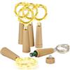 Ymenow Luci LED a Batteria, 6 pezzi 2M 20 LED filo di rame lucine per bottiglie di vino luci per bottiglie di vino con tappo in sughero per Natale, feste, fai-da-te, Nozze, giardino, interni