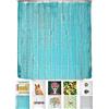 arteneur® - Legno Turchese - Tenda Doccia Antimuffa 180x200 Cm Tessuto Impermeabile, Opaca, Waterproof E Lavabile In Lavatrice. Tenda Bagno Vasca Moderna Di Design Con 12 Anelli Inclusi