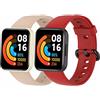 MIJOBS 2 Cinturini Compatibili con Redmi Watch 2 Lite & POCO Watch Cinturino in Silicone Braccialetti Sportivi Bracciale Impermeabile Cinturino di Ricambio per Xiaomi Redmi Watch 2 Lite Braccialetto