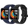 MIJOBS 2 Cinturini Compatibili con Redmi Watch 2 Lite & POCO Watch Cinturino in Silicone Braccialetti Sportivi Bracciale Impermeabile Cinturino di Ricambio per Xiaomi Redmi Watch 2 Lite Braccialetto