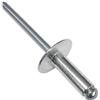 AERZETIX - Set di 100 rivetti ciechi Ø4.8x14mm con testa larga 16mm - DIN 7337 C - rivetto pop a rottura stelo - in alluminio/acciaio - C48165