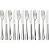 WMF 1140566340 Merit - Set da 12 Posate da Dessert o Colazione in Acciaio Cromargan® Protect