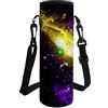 HUGS IDEA Borsa termica in neoprene per bottiglia d'acqua con tracolla, Galaxy3, L, Personalizzato