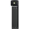 ABUS bordo lite 6055k lucchetto pieghevole - con staffa sr - lucchetto per bici ultraleggero, ideale per bici da strada - livello di sicurezza 7 - 85 cm, nero