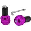one by Camamoto cod. 77300017 kit bilanceri contrappesi in alluminio viola soft compatibili con manubri diametro 22mm