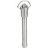 Kipp Bulloni di bloccaggio con anello Fermacarte a sfera acciaio inox, autobloccante, D1 = 5, L = 60 A Levetta, 1 pezzo, k0746.01505060