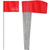 Anley Stake Flags - Bandiere in vinile da 4 X 5 con palo in acciaio da 15 pollici -l'abbellimento, i servizi sotterranei, le fognature e il rilevamento (100 pezzi, rosso)