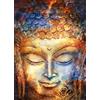 Ulmer Puzzleschmiede - Puzzle Buddha da 2000 pezzi - Puzzle artistico con motivo buddismo - La testa di Buddha come pittura ad acquerello
