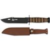 Martinez Albainox AB Albainox - 32424, Coltello USMC, con lama da 18 cm, per la caccia, la pesca, il campeggio, le attività all'aperto, di sopravvivenza e il bushcraft, con portabottiglie