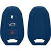 kwmobile Cover Chiavi Auto Compatibile con Peugeot Citroen con 3 tasti Smartkey (Keyless Go) - Custodia Protettiva Chiave Auto Copri Telecomando Gomma - Portachiave Macchina Silicone