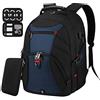 NEWHEY Zaino Uomo Zaino Porta PC 18,4 Pollici con Borsa Organizer per Cavi Zaino Notebook 18 pollici Zaini PC Portatile per Lavoro Scuola Viaggio (18,4 pollici, Blu)