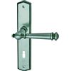 Alpertec Mount Blance, Set maniglia per porta in ottone, colore: Grigio acciaio, 32873003