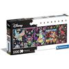 Clementoni- Puzzle Panorama Classics Disney 1000pzs Does Not Apply Posters-1000 Made in Italy, 1000 Pezzi, panoramico, Vintage, Divertimento per Adulti, Multicolore, Medium, 39659