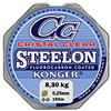 Konger - Filo da pesca Cristal Clear, con rivestimento in fluorocarbonio, 0,12-0,50 mm, 150 m, monofilo super forte-, trasparente, 0,25mm / 8,30kg