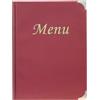 SECURIT PORTA MENU' A4-31,5x24cm BORDEAUX in PVC BASIC con 4+2 BUSTE FISSE