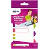 AVERY - 24 etichette autoplastificate multicolore fluorescenti - resistenti per lavastoviglie e forno a microonde - vari formati 63 x 16 mm / 63 x 8 mm/Ø 25 mm