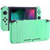 eXtremeRate Cover Pulsanti Kit per Nintendo Switch Joycon Console,Scocca Custodia Case Shell Grip Guscio Tasti Ricambio per Switch Console Controller-Menta Verde