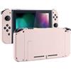 eXtremeRate Cover Pulsanti Kit per Nintendo Switch Joycon Console,Scocca Custodia Case Shell Grip Guscio Tasti Ricambio per Switch Console Controller-Rosa