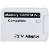 LICHIFIT Dongle dell'adattatore per scheda micro SD SDVVITA PSV per scheda di memoria di gioco di PS Vita 1000/2000 con sistema firmware 3.60 o superiore