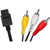 Eaxus® Cavo video AV adatto a SNES, N64, GC - Super Nintendo, Nintendo 64, GameCube