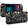 eXtremeRate Cover Scocca Pulsanti Tasti Kit per Nintendo Switch Joycon Console,Shell Grip Custodia Guscio DIY Ricambio per Nintendo Switch Console Controller-Party Pauroso