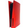 Wedorat Piastra frontale PS5 Copertura della custodia Piastra di ricambio per PS5, copertura della pelle della console di gioco Guscio rigido Previene polvere e graffi Accessori PS5 Rosso