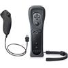 OSTENT Telecomando 2 in 1 integrato Motion Plus + Nunchuck compatibile per Nintendo Wii Game Color Black