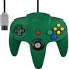 retrogame CONTROLLER CON FILO VERDE PER NINTENDO 64