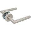 Amig - Set di maniglie con rosetta per porte | 136 x Ø19 mm | Quadretto da 8 mm | Maniglia dal design elegante e semplice | Acciaio inossidabile argento opaco